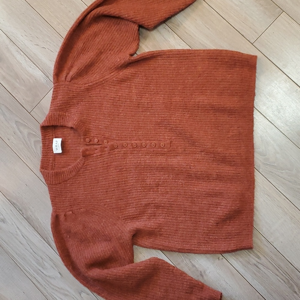 Wrap London Baby Alpaca Merino Wool Blend Pullover Sweater Size L